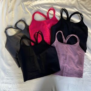 Set of 5 born primitive bra tank tops size large
